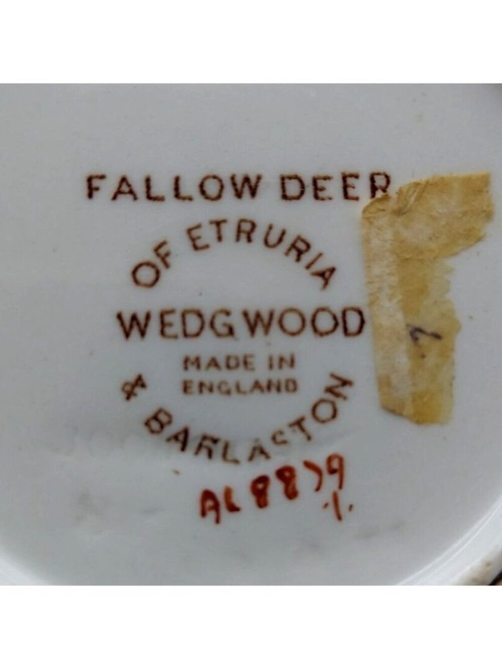 Wedgwood Copper Luster Creamer Fallow Deer Etruria & Barlaston England Vintage - Picture 8 of 9